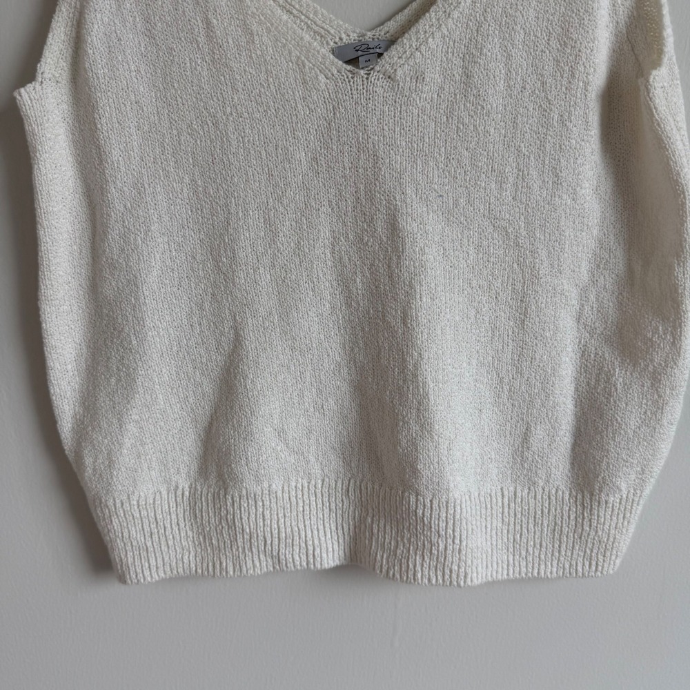 Women's Rails Maise Cotton Top in White Size Medium - Picture 7 of 8
